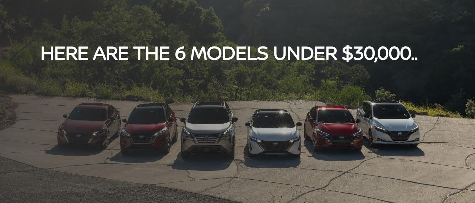 6 Models Under 30k at Nissan of Lawton in Lawton OK